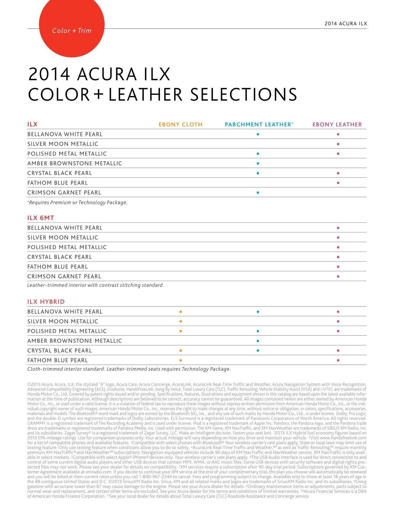 2014 Acura ILX Brochure Page 28